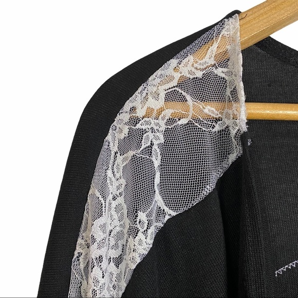 Star Wars White Lace Storm Trooper Black Knit Dolman Cardigan S/M Small Medium - Picture 5 of 7